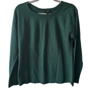 Talbots Merino Wool Petite Green Sweater